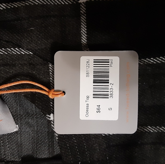 Grey checkered top - Picture 4 of 5